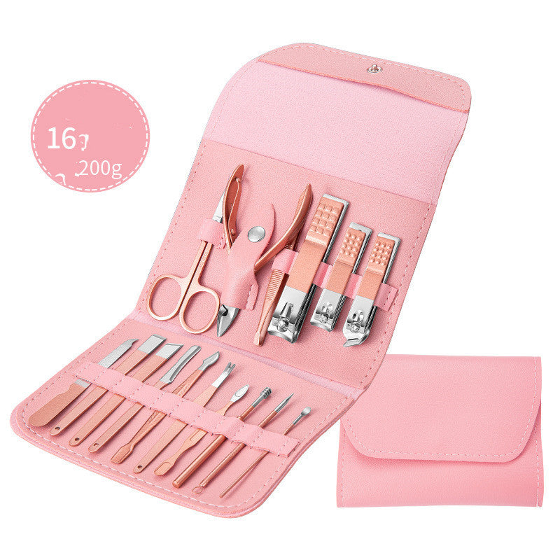 💅 Set Profesional de Manicura & Pedicura – Acero Inoxidable 🖤✨