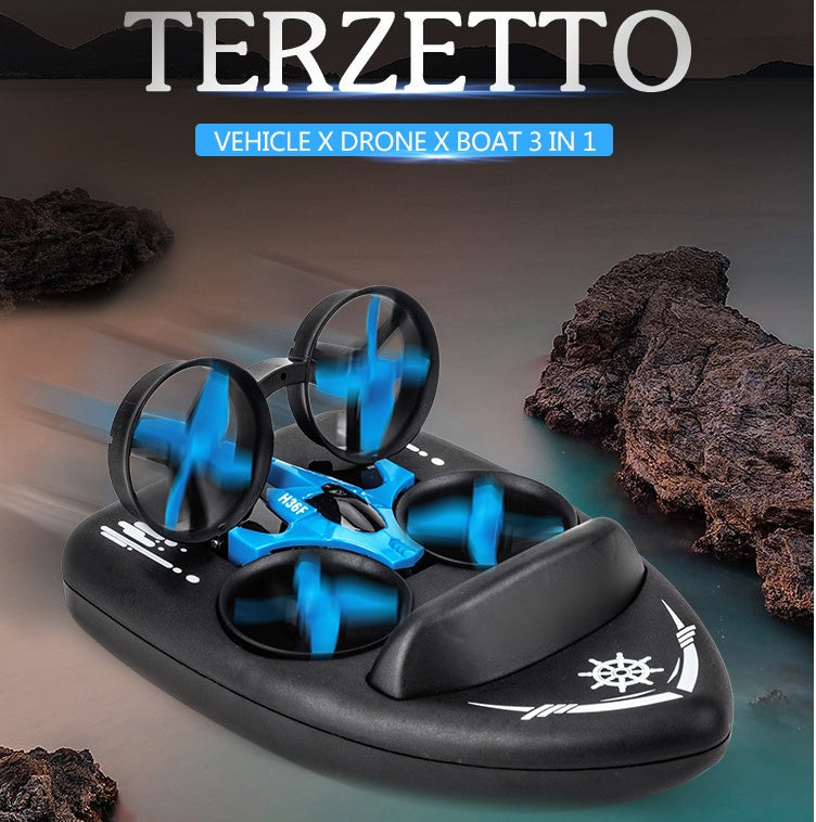 🚁🚤🚗 Dron 3 en 1 Volador, Acuático y Terrestre – JJRC H36F Terzetto – Tendencia 2026 ⚡✨
