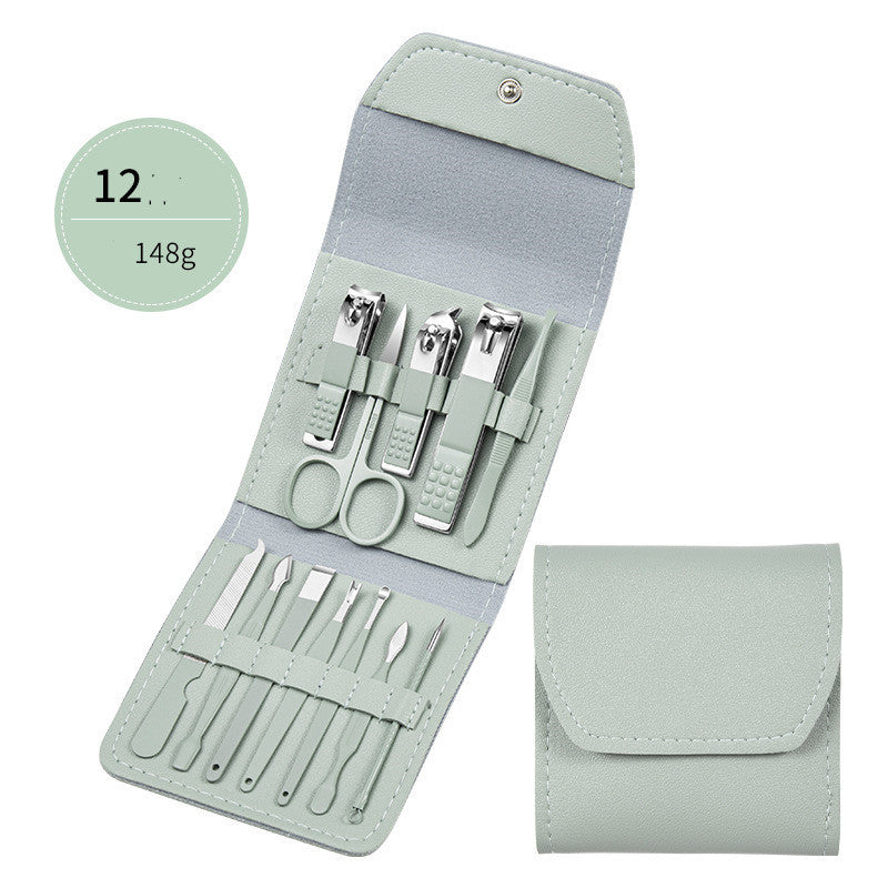 💅 Set Profesional de Manicura & Pedicura – Acero Inoxidable 🖤✨