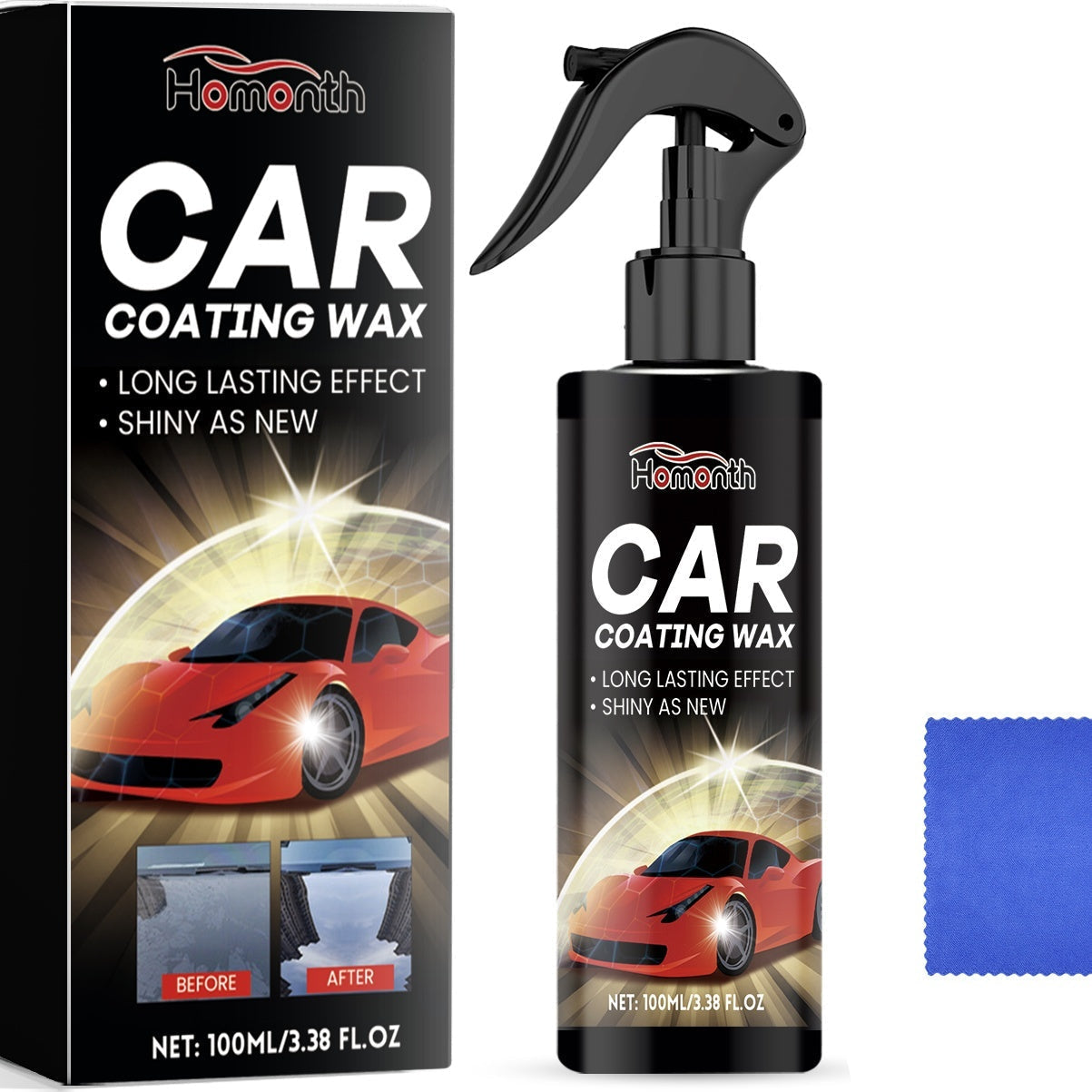 Cera para Autos con Brillo Intenso y Protección UV de Larga Duración