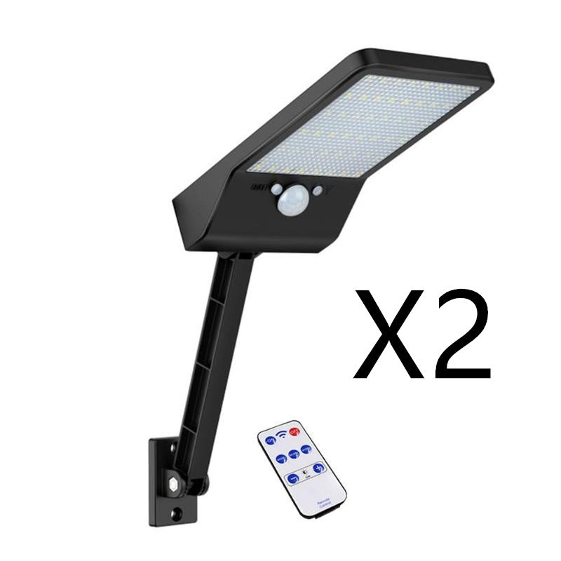 🌿💡 Luz Solar LED 48 con Sensor y Control Remoto | Iluminación Exterior Ajustable ☀️🏡✨