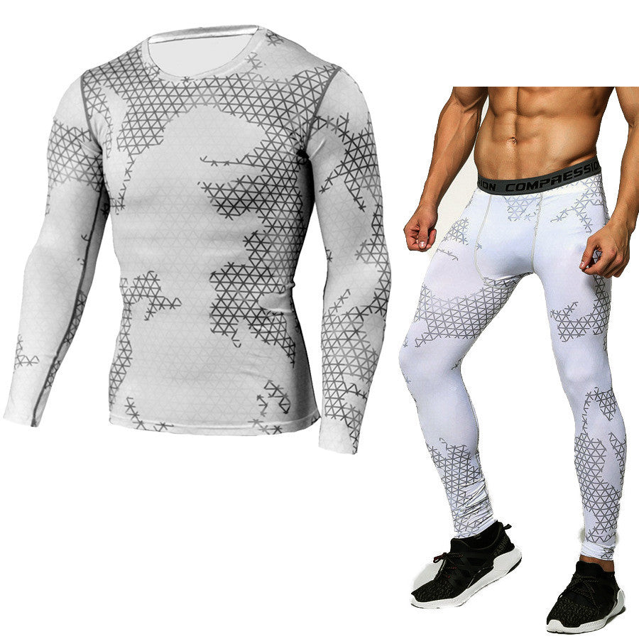 🏋️♂️ Conjunto Deportivo de Compresión Camuflaje – Ropa Térmica de Entrenamiento para Hombre 💪🔥 | Tendencia 2026