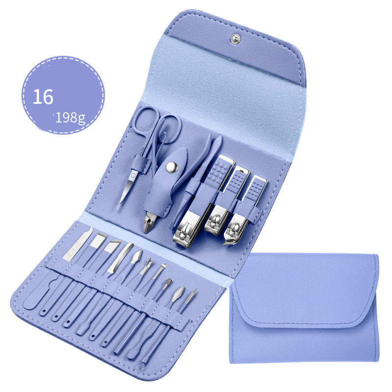 💅 Set Profesional de Manicura & Pedicura – Acero Inoxidable 🖤✨