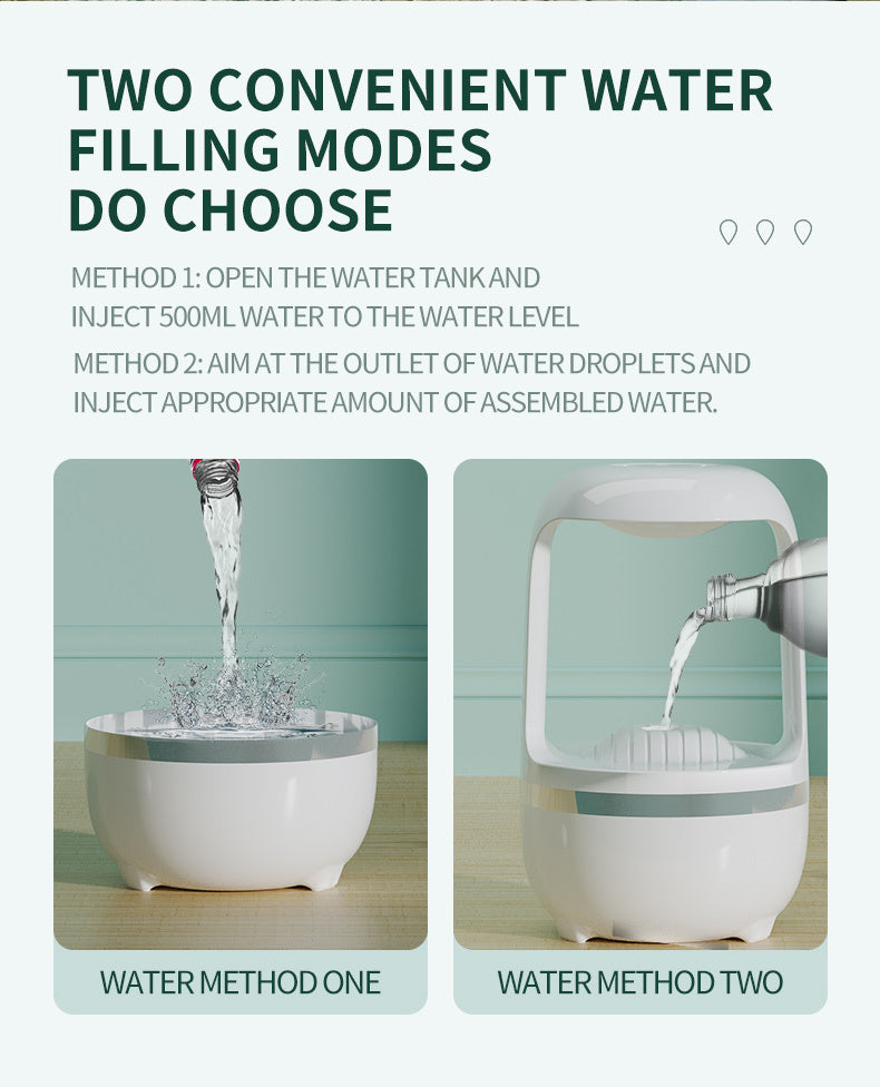 💧🌿 Humidificador Antigravedad con Efecto Gota de Agua | Aromaterapia Silenciosa ✨🏡