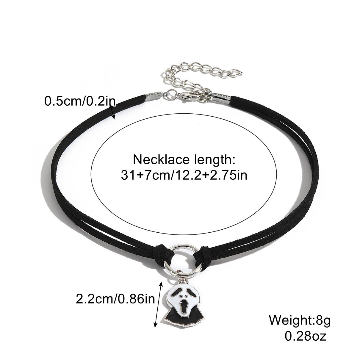 🎃🦇 Collar Halloween 2026 – Colgante de Murciélago, Calabaza, Fantasma y Araña 💀🕸️