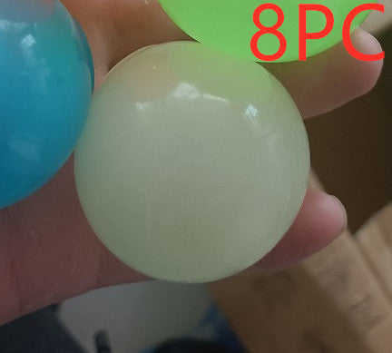 🟢✨ Bola Pegajosa Luminosa – Glow In The Dark – Juguete Antiestrés – Tendencia 2026 🌟