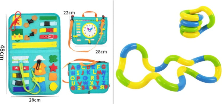 🧠🎒 Busy Book Montessori Infantil – Libro Sensorial Educativo – Tendencia 2026 🌈✨