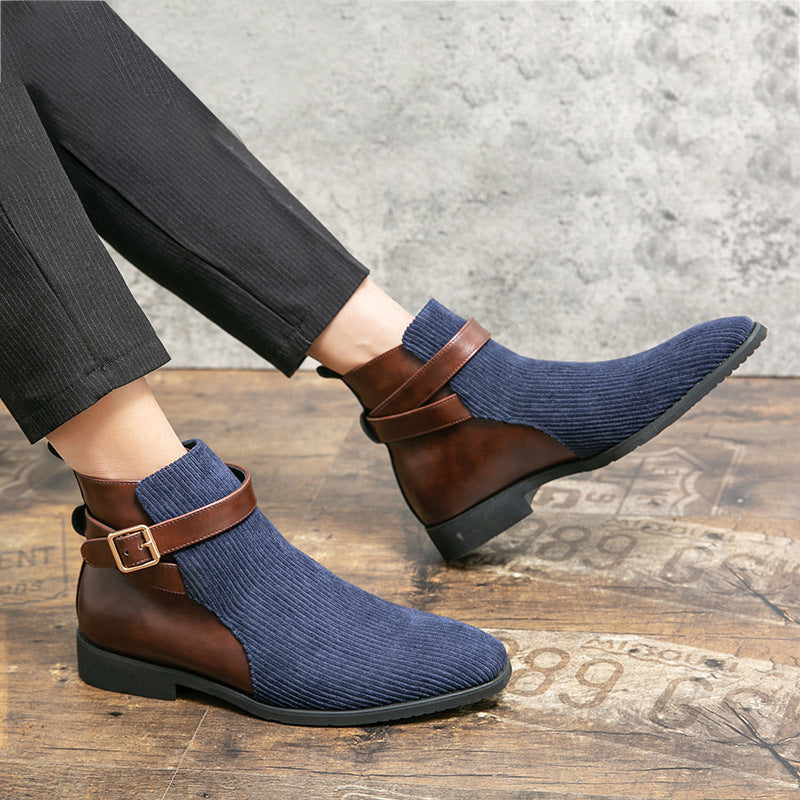 Botines retro para hombre – Estilo británico con plataforma