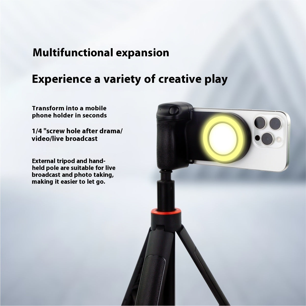 📸 Luz de Relleno Portátil con Bluetooth para Móvil – Accesorio Fotográfico Magnético 🔥📱