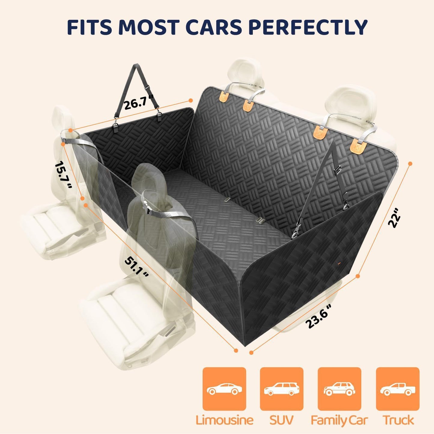 🚙🐶 Car Pet Mat Trasera Impermeable Antideslizante | Protección Total para tu Coche y Comodidad para tu Perro 🐾✨