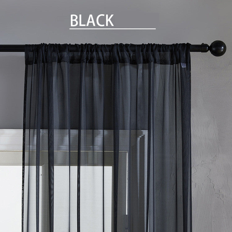 🪟🖤 Cortina Moderna de Algodón y Lino 2026 – Estilo Simple, Ligero y Elegante 🌿