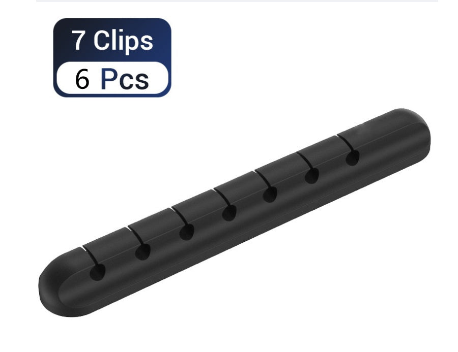 🔌✨ Organizador de Cables de Silicona – Clip Multifuncional para Escritorio y Hogar