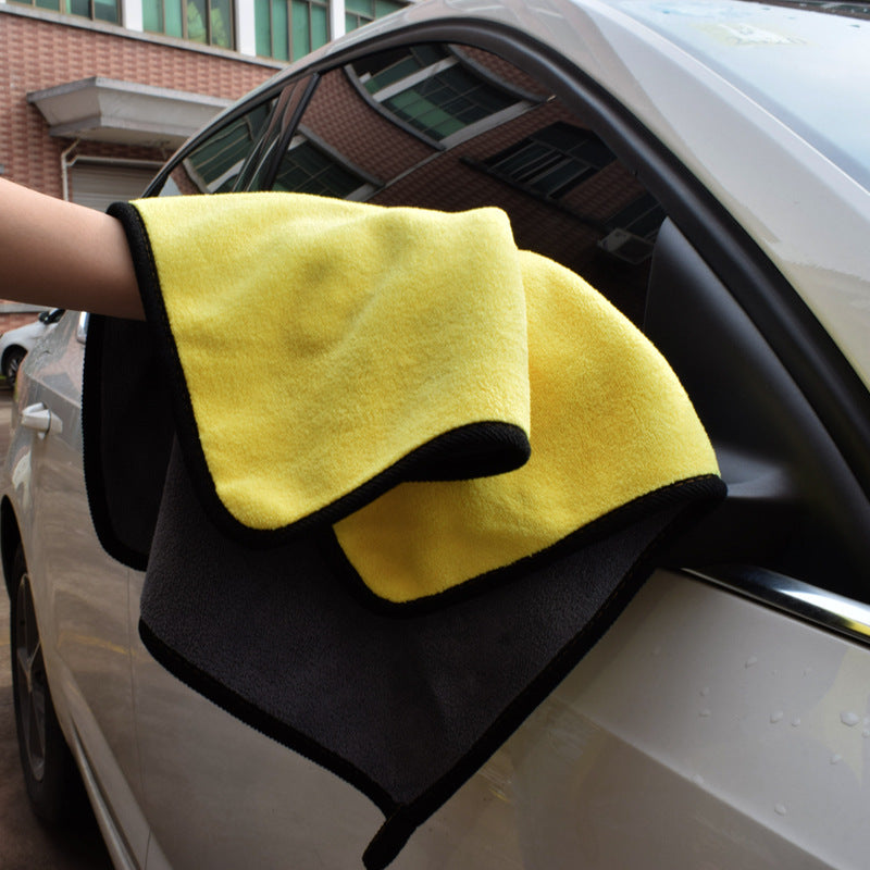 🧽✨ Paños de Microfibra Bicolor Doble Cara – Toallas de Limpieza para Coche y Hogar (Pack 3)