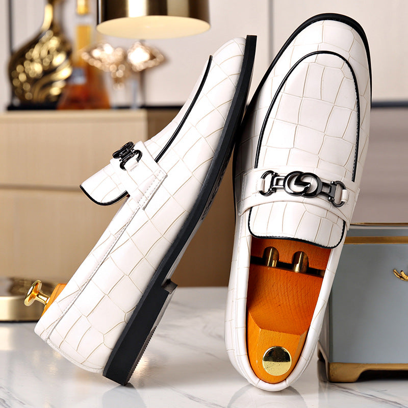 Mocasines casuales hombre – Hebilla metálica estilo juvenil