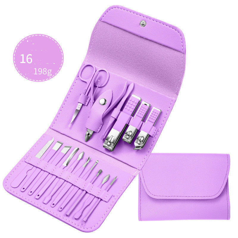 💅 Set Profesional de Manicura & Pedicura – Acero Inoxidable 🖤✨