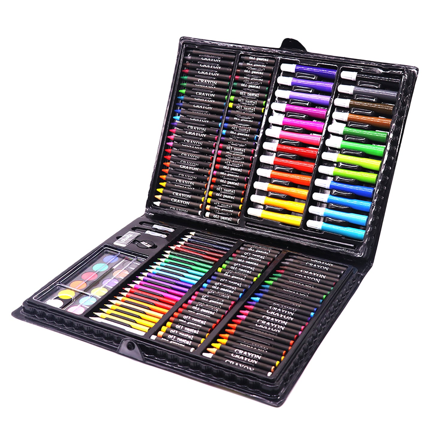 🎨🖌️ Set de Pintura 168 Piezas – Acuarelas, Pasteles y Pinceles – Material Escolar Creativo – Tendencia 2026 🌈✨