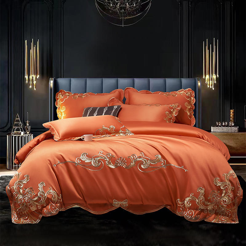 Juego de cama de terciopelo bordado 🛌 | Juego 4 piezas elegante y modernoJuego de cama de terciopelo bordado 🛌 | Juego 4 piezas elegante y moderno