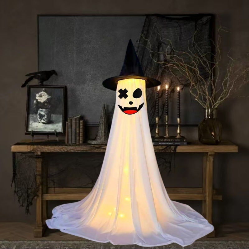 👻🎃 Fantasma Decorativo Exterior 2026 – Adorno Inflable y Luminoso para Jardín o Porche 💡✨