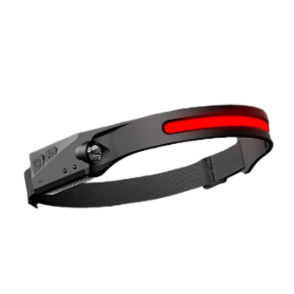 Linterna frontal LED COB con sensor de movimiento – Recargable e impermeable