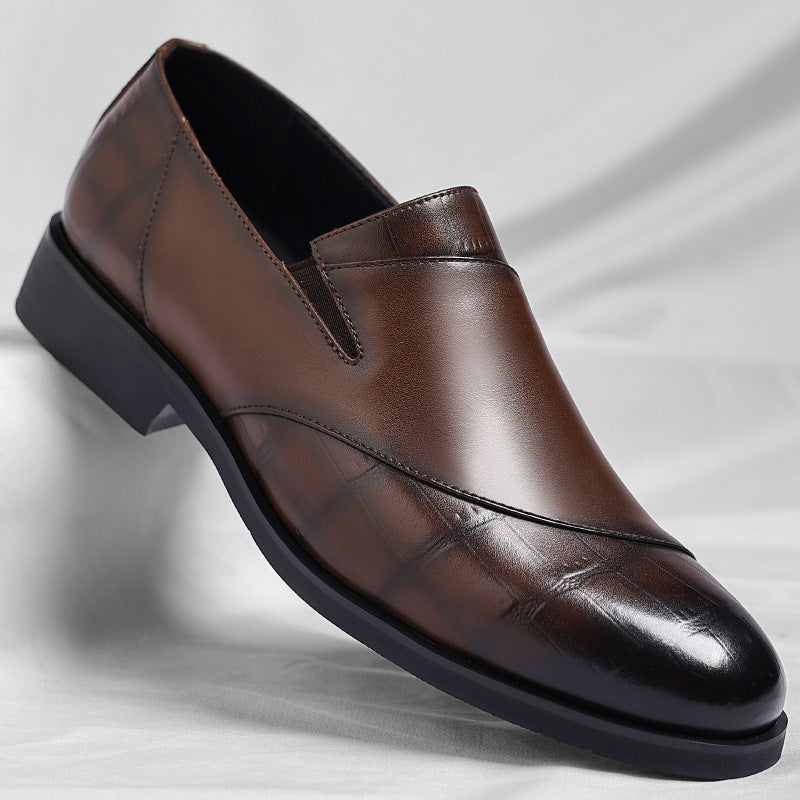 Zapatos de cuero slip-on para hombre – Diseño retro elegante