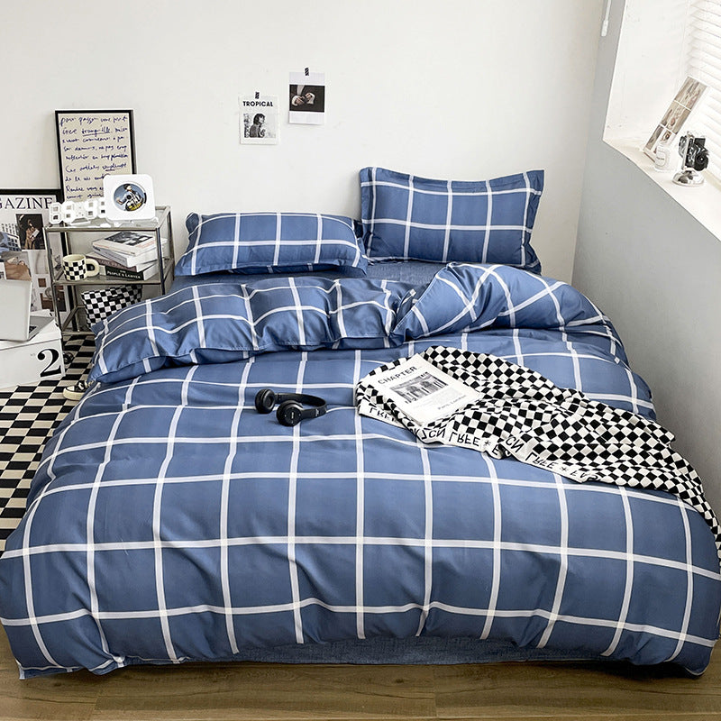Juego de cama 4 piezas algodón aloe 🌿 | Diseño floral moderno y elegante