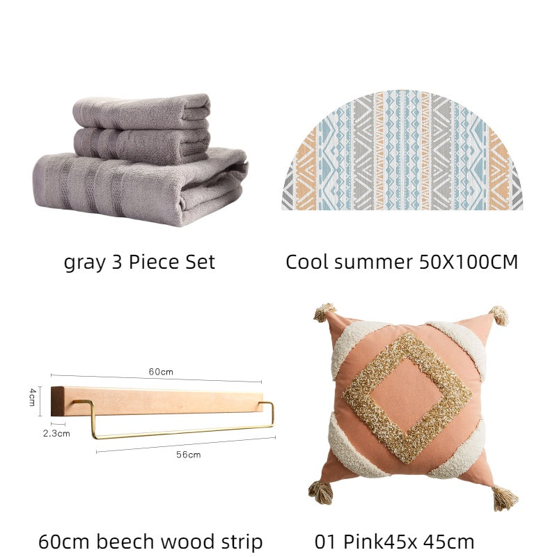 🛁✨ Set de Toallas de Bambú y Algodón – Suavidad, Absorción y Estilo 🌿