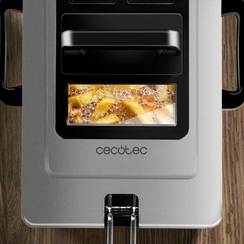 🍟✨ Freidora Eléctrica 3L Antiadherente | Potente 2000W para Papas Fritas 🏡🔥