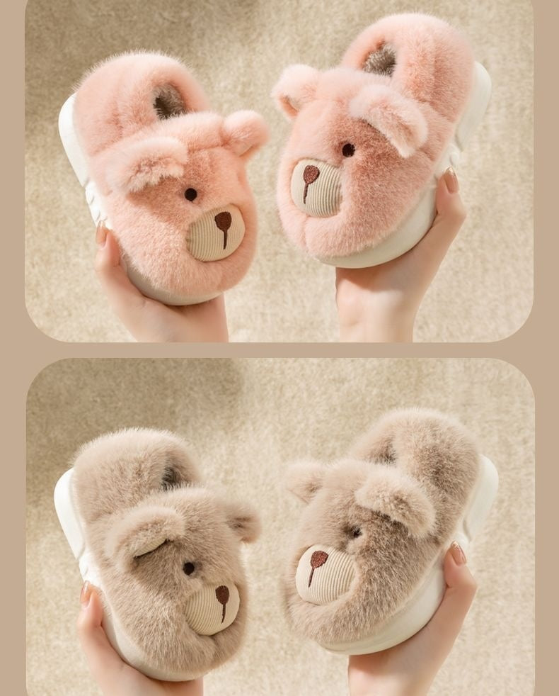 Zapatillas infantiles de peluche – Calzado cálido antideslizante