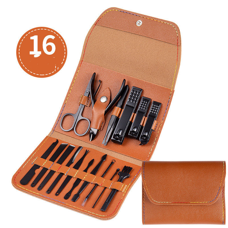 💅 Set Profesional de Manicura & Pedicura – Acero Inoxidable 🖤✨