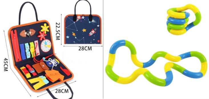 🧠🎒 Busy Book Montessori Infantil – Libro Sensorial Educativo – Tendencia 2026 🌈✨