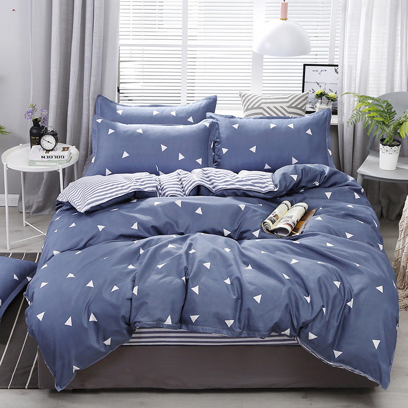 Juego de cama 4 piezas algodón aloe 🌿 | Diseño floral moderno y elegante
