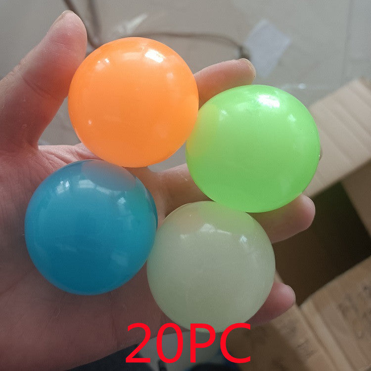 🟢✨ Bola Pegajosa Luminosa – Glow In The Dark – Juguete Antiestrés – Tendencia 2026 🌟