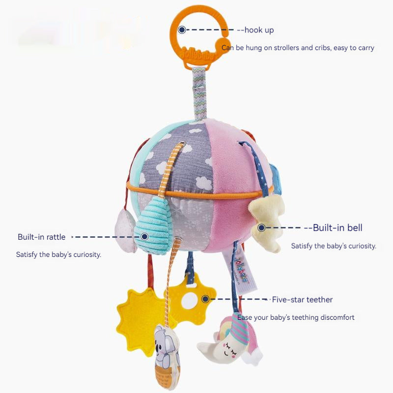 🍼✨ Juguete Colgante para Bebés “Chouchoule” – Móvil Sensorial de Tela – Tendencia 2026 🌈👶