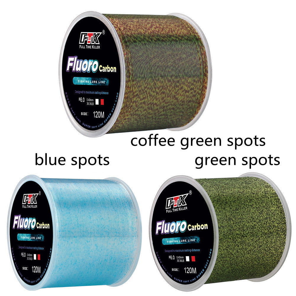 š£ LĆnea de Pesca Multicolor de Nailon y Fibra de Carbono 120 m ā Alta Resistencia y Flexibilidad