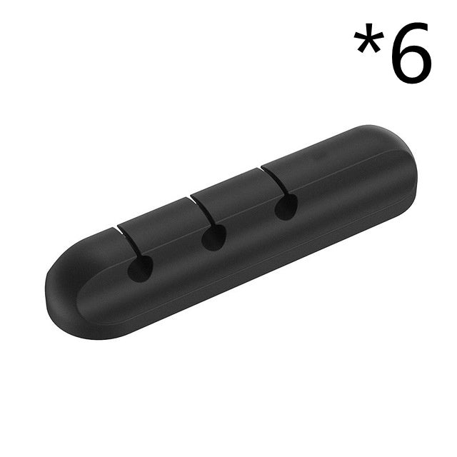 🔌✨ Organizador de Cables de Silicona – Clip Multifuncional para Escritorio y Hogar