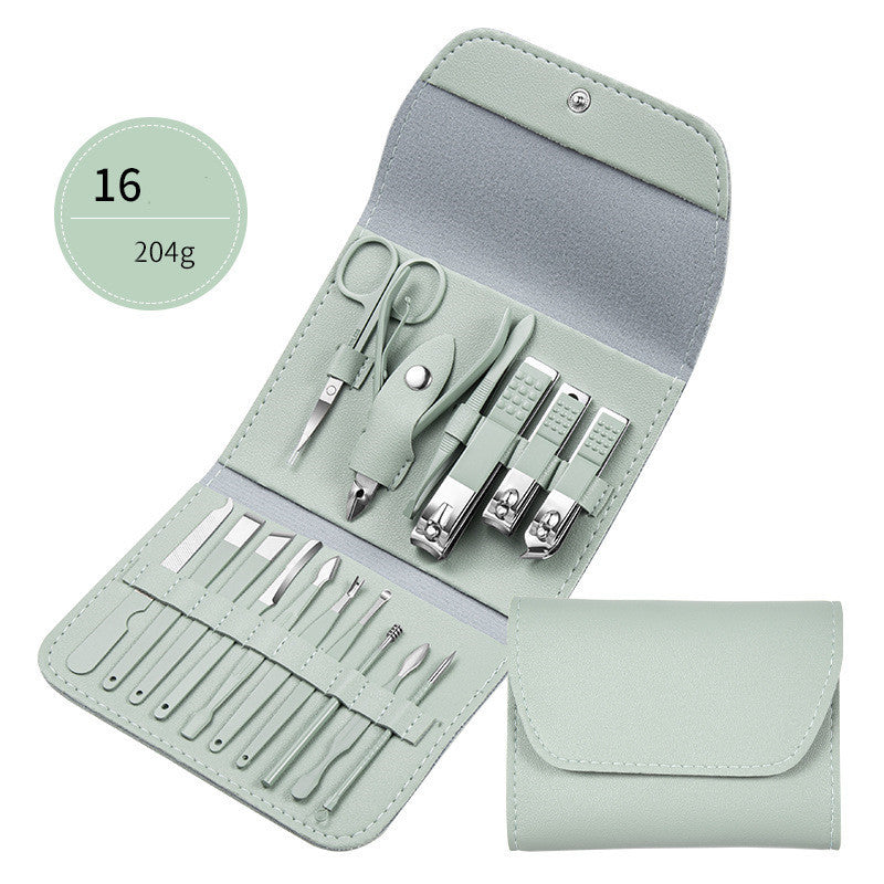 💅 Set Profesional de Manicura & Pedicura – Acero Inoxidable 🖤✨