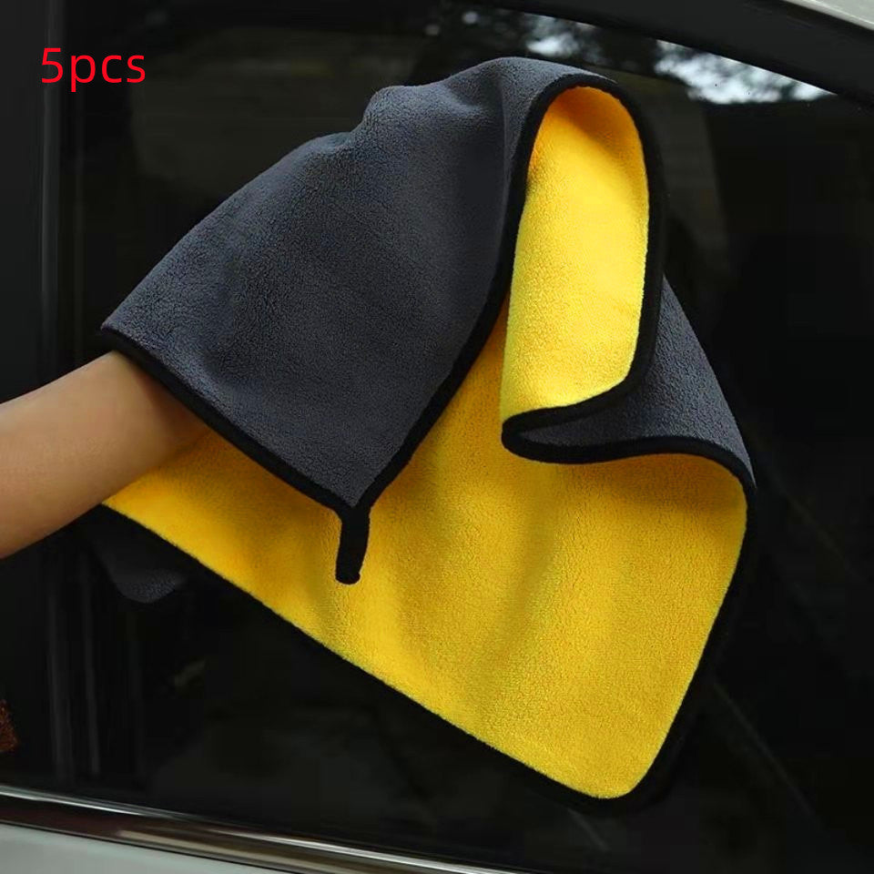 🧽✨ Paños de Microfibra Bicolor Doble Cara – Toallas de Limpieza para Coche y Hogar (Pack 3)
