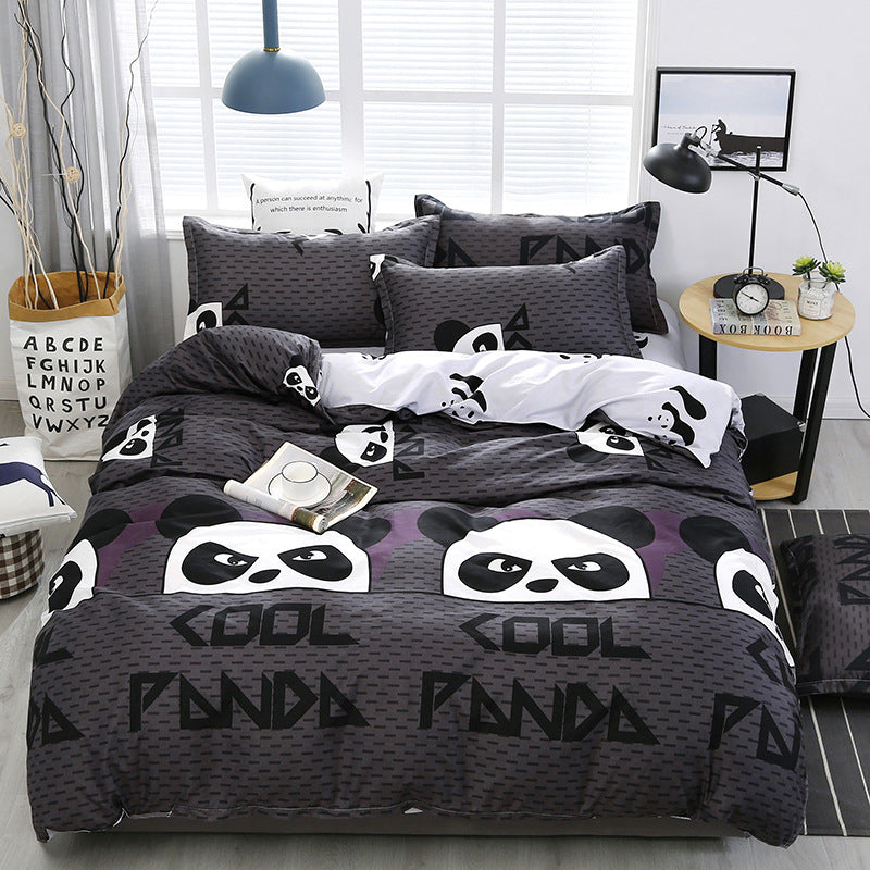 Juego de cama 4 piezas algodón aloe 🌿 | Diseño floral moderno y elegante