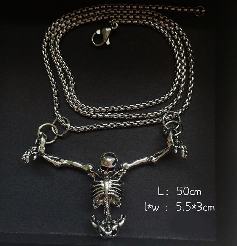 💀🔥 Collar Calavera Retro Punk 2026 – Estilo Gótico y Rebelde para Halloween 🖤🎸