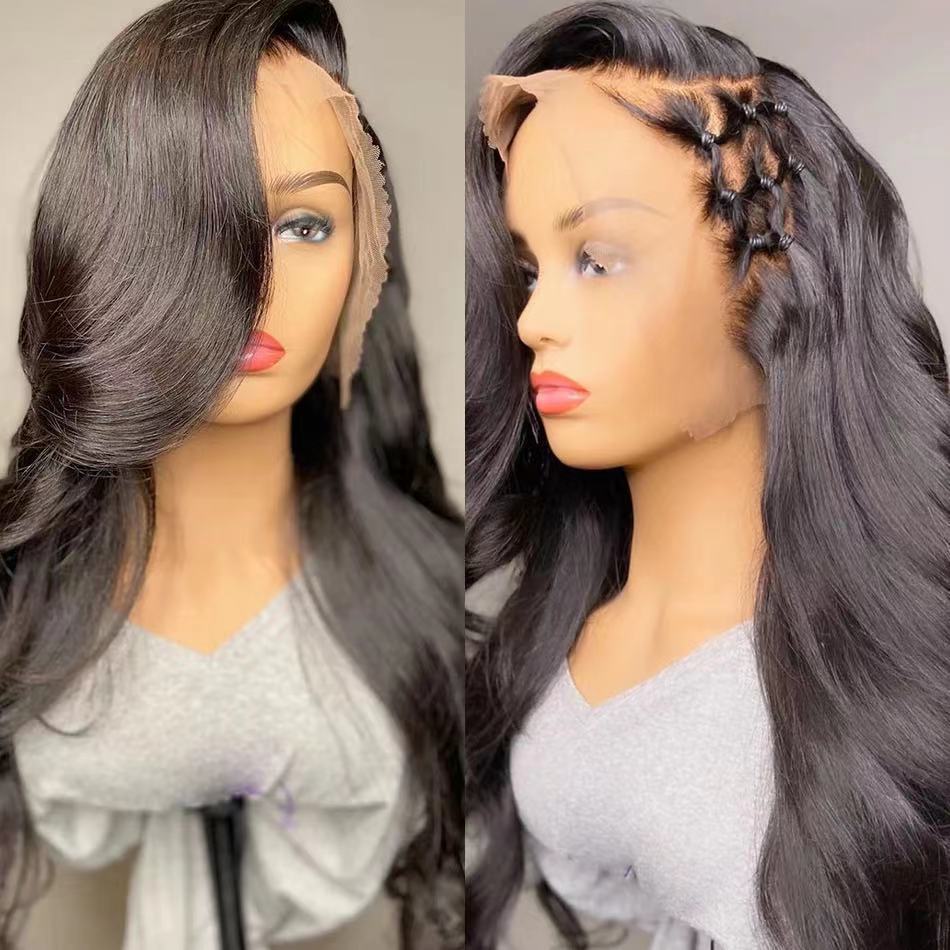 🌹 Peluca Larga Rizada – Estilo Europeo y Americano con Encaje Frontal ✨💇♀️