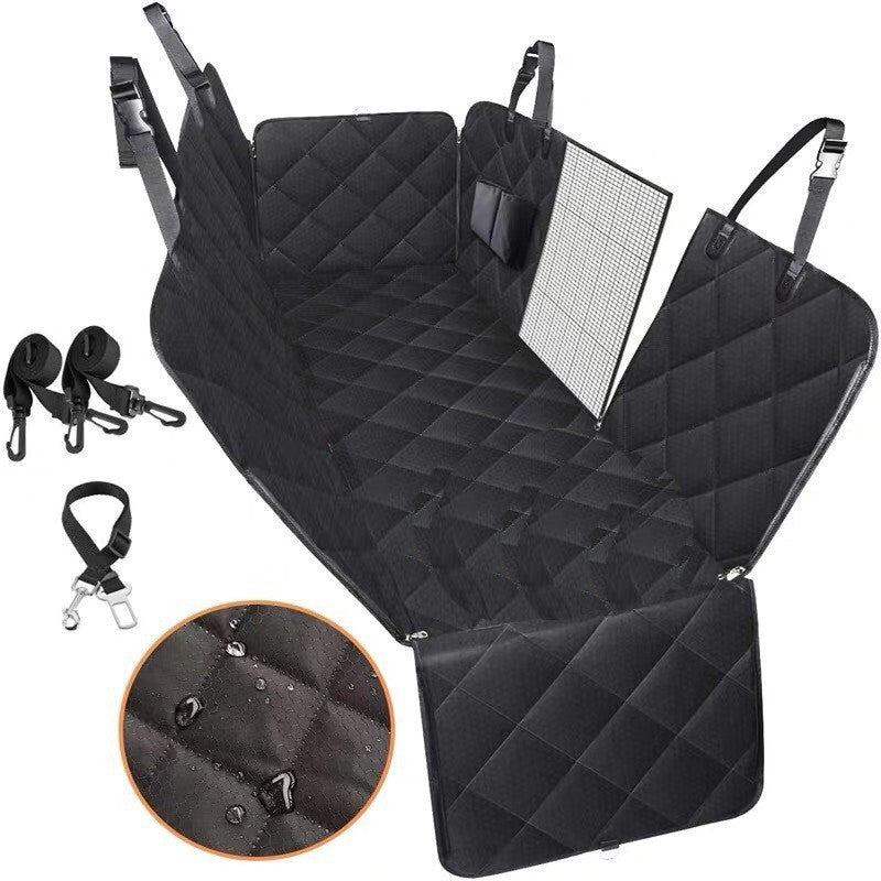 🚗🐶 Funda de Asiento de Coche para Perros con Ventana de Malla – Hamaca de Viaje Impermeable y Segura 🐾✨