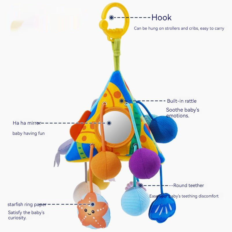 🍼✨ Juguete Colgante para Bebés “Chouchoule” – Móvil Sensorial de Tela – Tendencia 2026 🌈👶