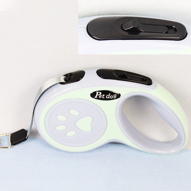 Correa retráctil para perros 🐕 | Freno automático 1 clic + diseño ergonómico