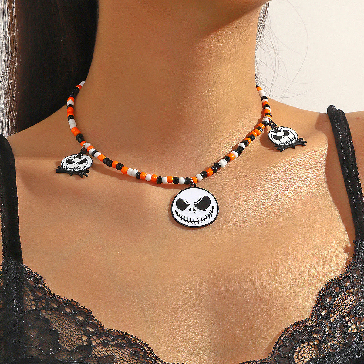 🎃🦇 Collar Halloween 2026 – Colgante de Murciélago, Calabaza, Fantasma y Araña 💀🕸️