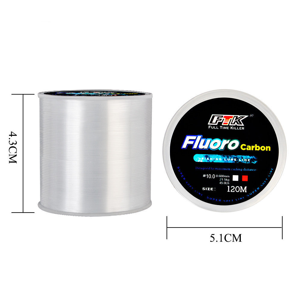 š£ LĆnea de Pesca Multicolor de Nailon y Fibra de Carbono 120 m ā Alta Resistencia y Flexibilidad