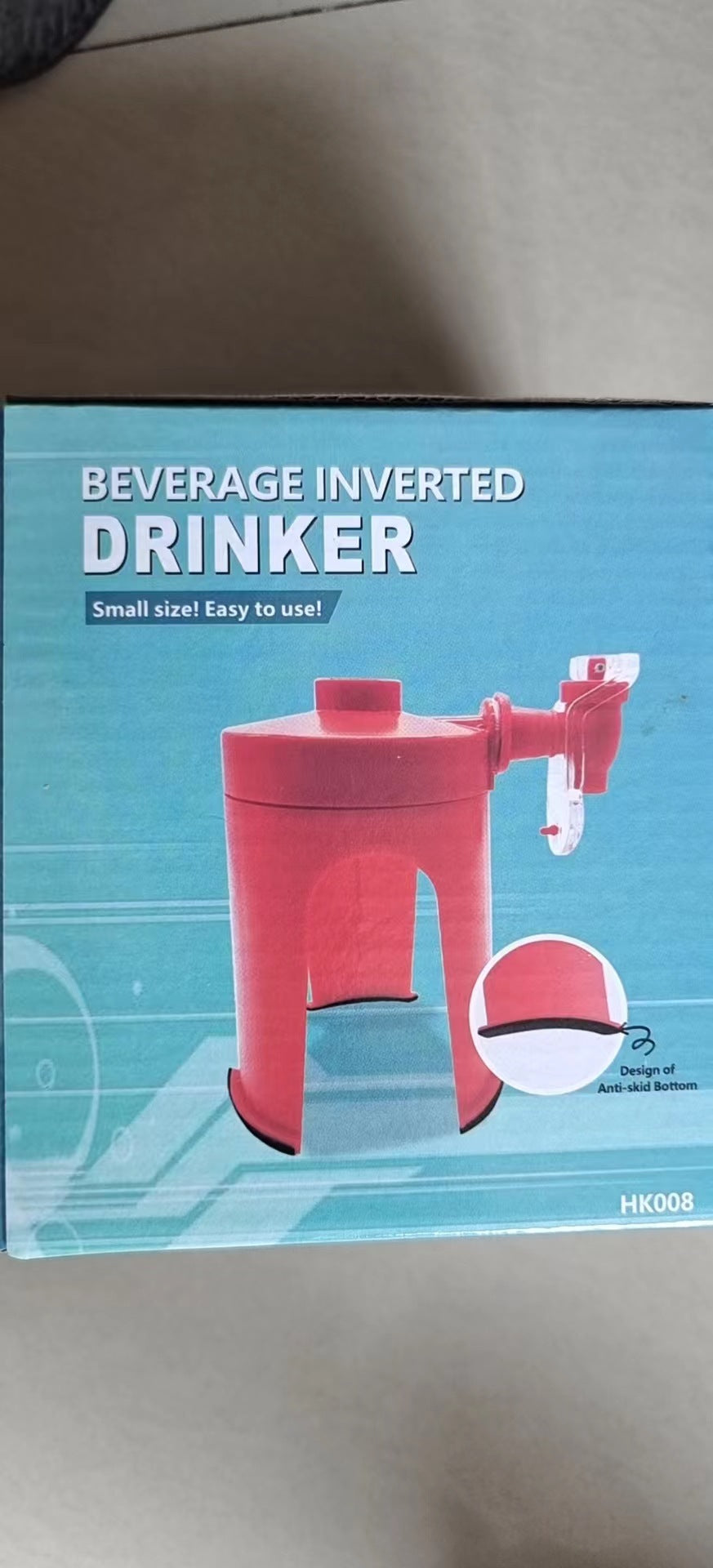 dispensador de bebidas invertido de plástico para botellas estándar, uso doméstico y eventos