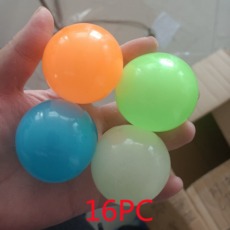 🟢✨ Bola Pegajosa Luminosa – Glow In The Dark – Juguete Antiestrés – Tendencia 2026 🌟