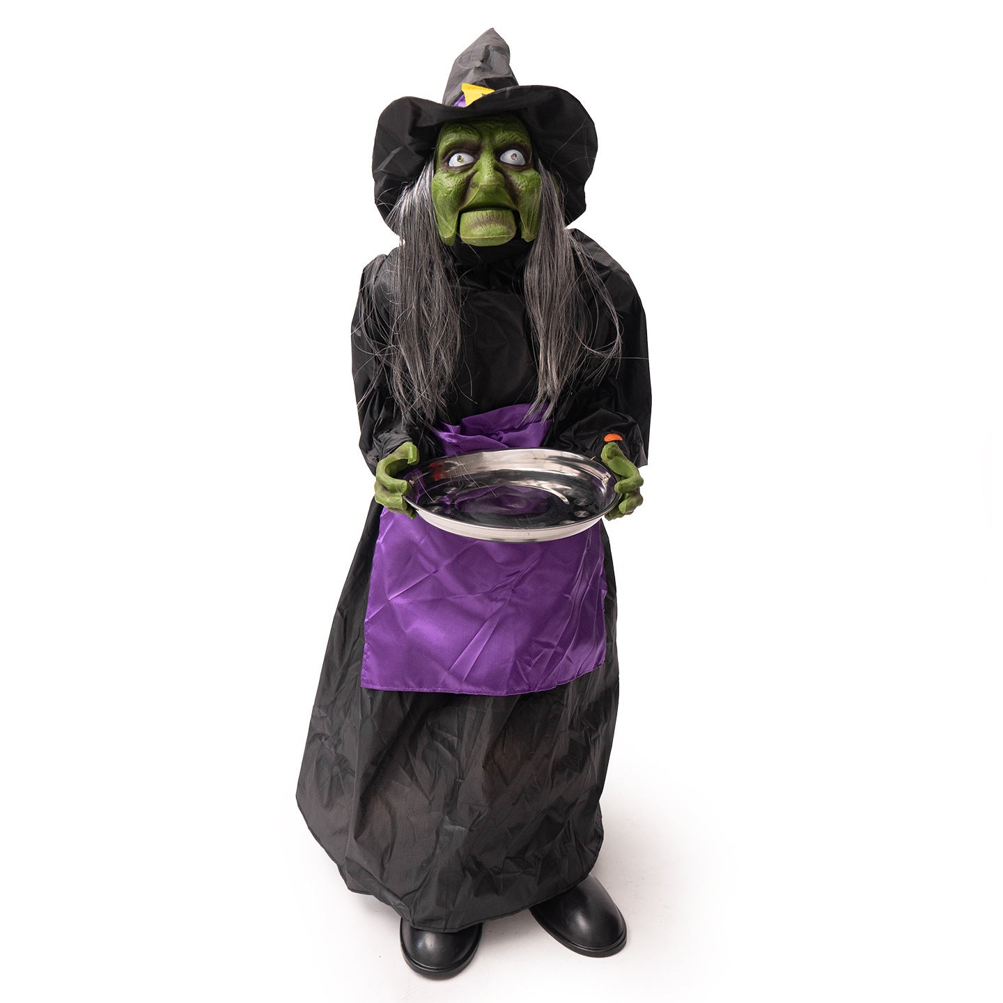 🧙♀️🎃 Bruja Eléctrica con Sensor de Sonido 2026 – Decoración Animada de Halloween 🔊✨