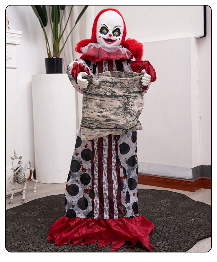 Muñeca Eléctrica Dulcera – Figura Decorativa Animada de Halloween