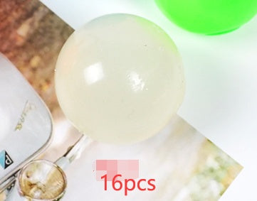 🟢✨ Bola Pegajosa Luminosa – Glow In The Dark – Juguete Antiestrés – Tendencia 2026 🌟